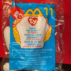 NIPNWT Ty Beanie Babies Teenie Beanie Nook the Husky from McDonald’s